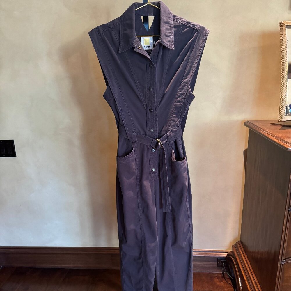 NOAM Lanux Cotton Sleeveless Jumpsuit - Charcoal Size SMALL NWT